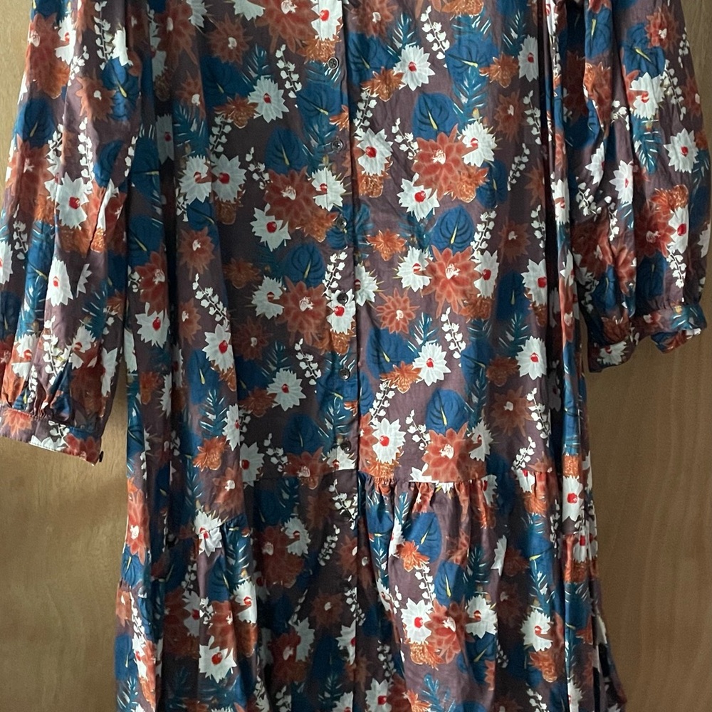 Acacia Long Sleeve Dress Flowy floral beachwear